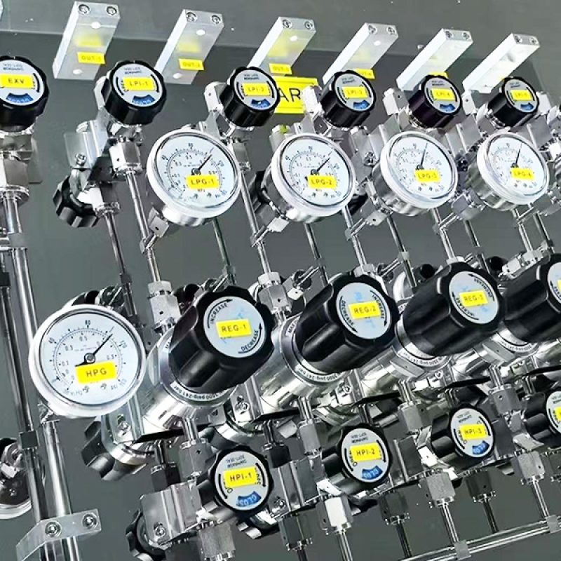 ultra high purity gas manifold panel ultra high purity gas manifold panel