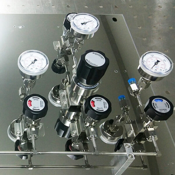 Stainless Steel Fully Automatic Gas Switchover Manifold System Automatic Gas Cylinder Switchover Co2 Cylinder Auto Changeover Controller