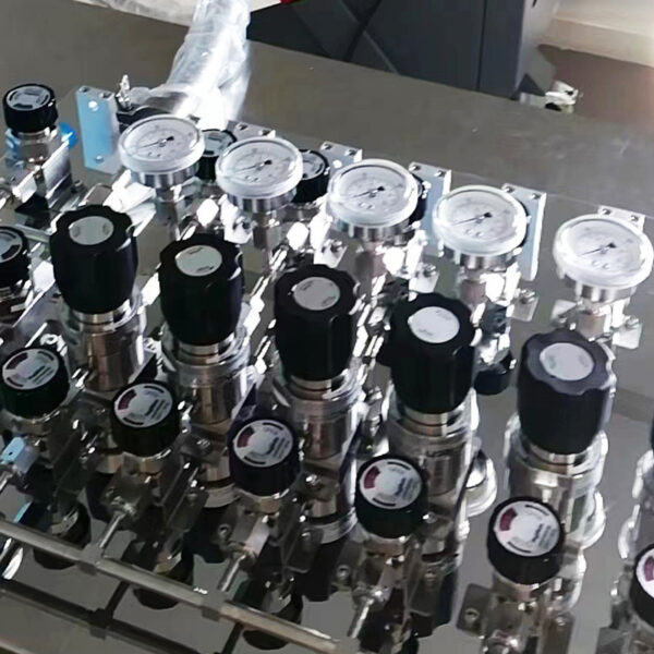 Ultra High Purity Stainless Steel Compressed Gas Changeover Manifold Panel System For Integrated Gas Supply System
