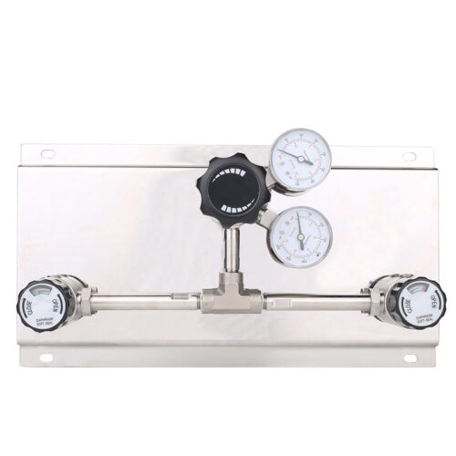 High Pressure High Flow Specialty Gas Control Panel With Diaphragm Valve , 3000Psig Oxygen Control Medical Changeover Manifold Panel