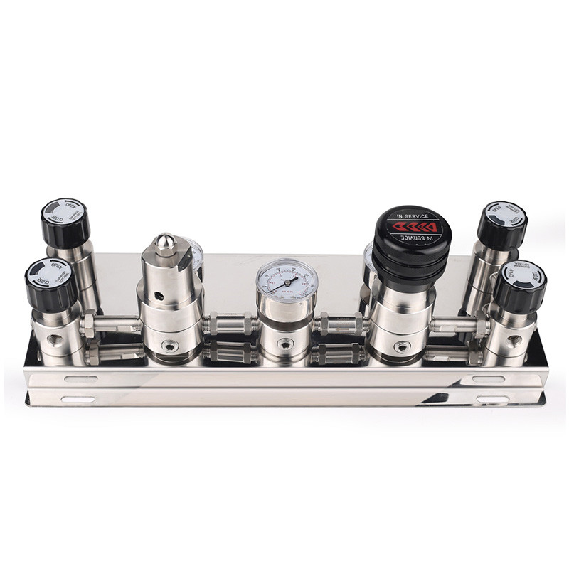 Semi-Automatic-Changeover-Manifold-With-Switch-Working-Temp–40°-F-~+165°-F High Purity Semi-Auto Stainless Steel Changeover Manifolds