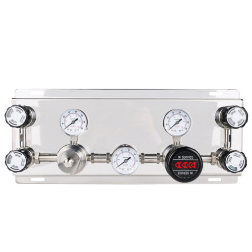 Semi Automatic And Automatic Switching Speicialty Gas Changeover Manifold Panel With Semiconductor Valve Manifold Box Gas Pressure Regulators