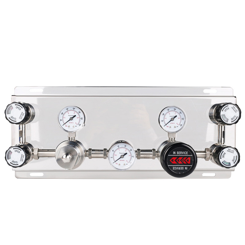 Stainless Steel Fully Automatic Gas Switchover Manifold System Automatic Gas Cylinder Switchover Co2 Cylinder Auto Changeover Controlle