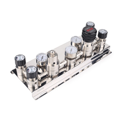 Stainless Steel High Pressure Specialty Gas Changeover Manifold For High Purity Oxygen Nitrogen Argon Helium Hydrogen Co2