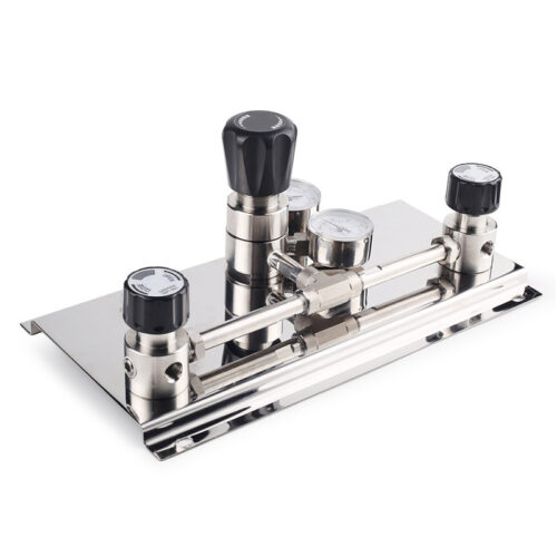 High Purity Semi-Auto Stainless Steel Changeover Manifold System, Nitrogen High Pressure Control Panel With Semiconductor Valve Manifold Box Diaphragm Valves