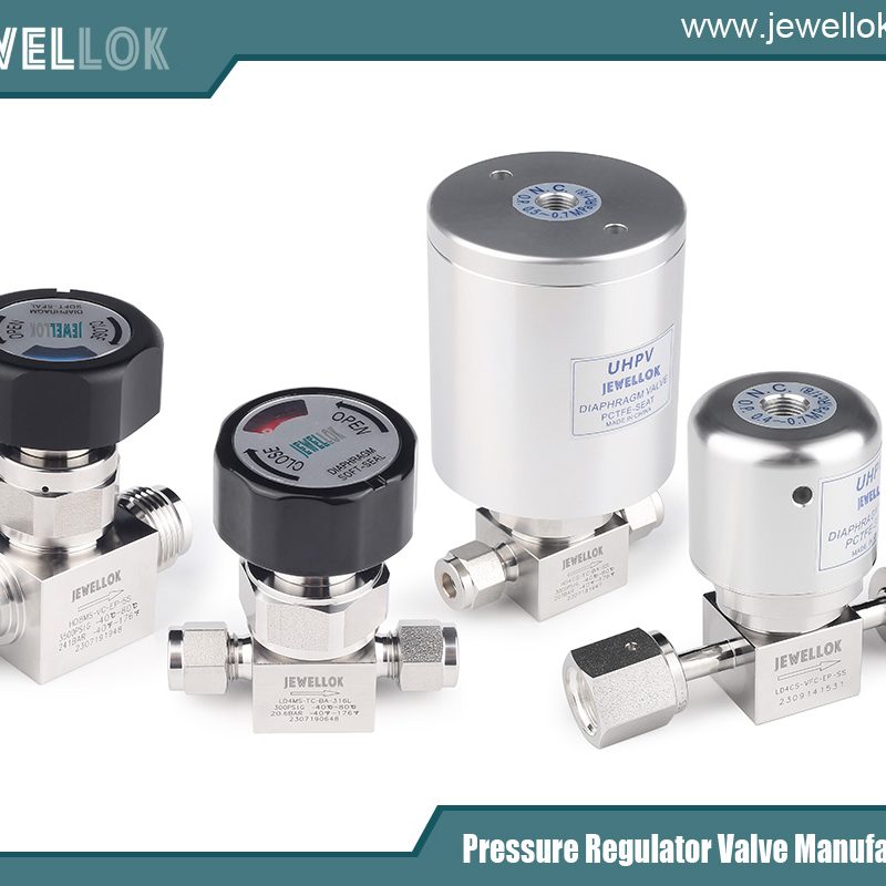 Ultra High Purity Two Stage Dual Stage Pressure Reducing Regulator Semiconductor Grade Regulators